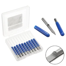 10Pcs Engraving Bits 3.175mm PCB Engraving Bits Shank Carbide PCB Engraving Bits CNC Router Tool 30 Degree 0.1mm V-shape Mayitr 10Pcs Engraving Bits 3.175mm PCB Engraving Bits Shank Carbide PCB Engraving Bits CNC Router Tool 30 Degree 0.1mm V-shape Mayitr