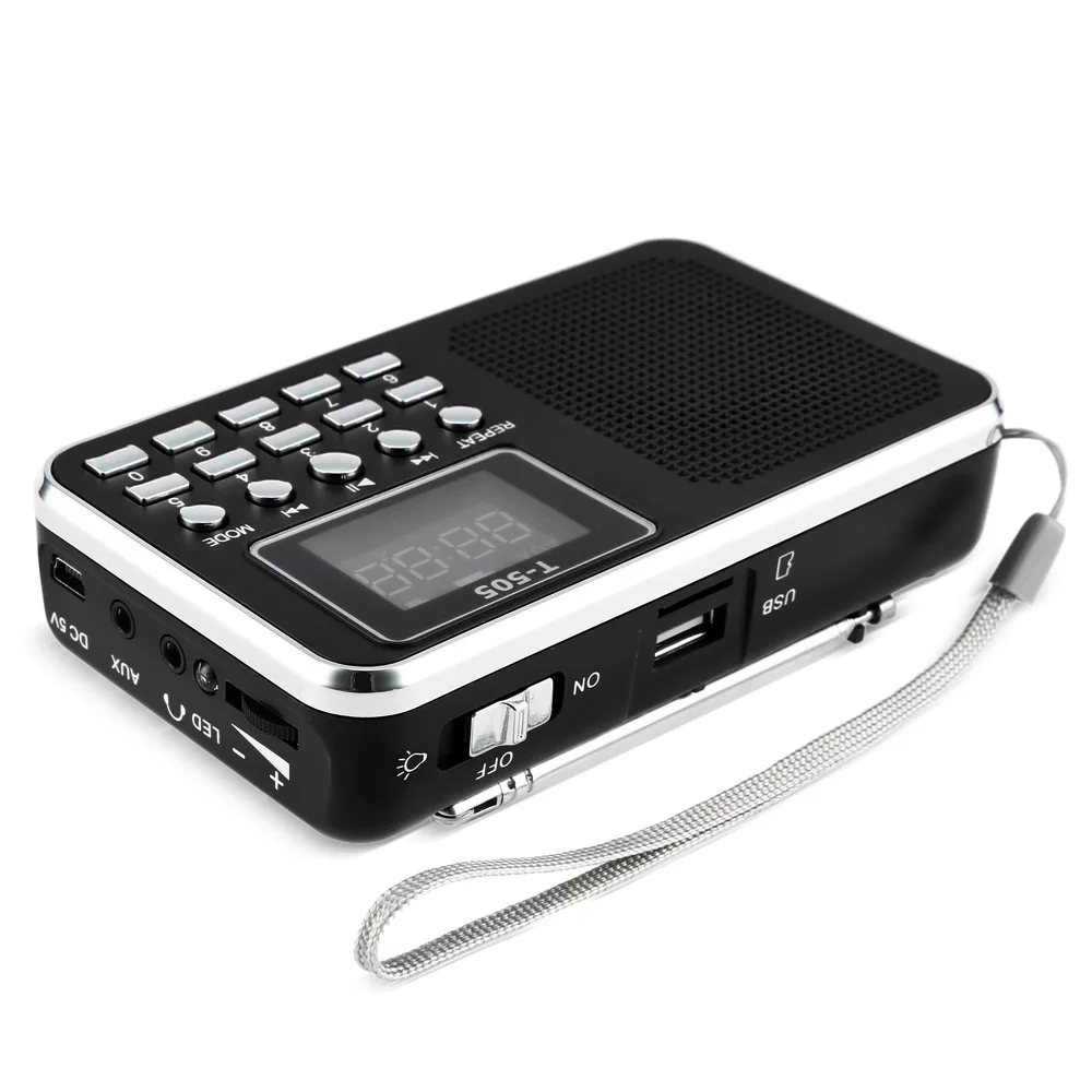 2018 Новый Портативный мини стерео ЖК дисплей цифровой FM радио Динамик USB TF карты Mp3