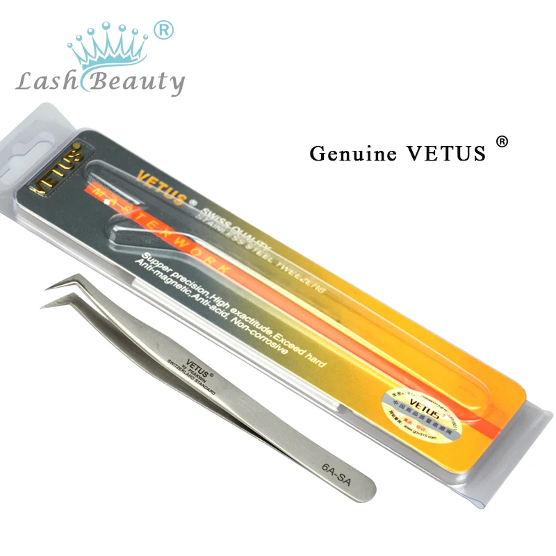 

1-10pcs 6A-SA Eyelash Tweezer 3D/6D Volume Eyelash Extension VETUS Best Quality Fan Lash Tweezer