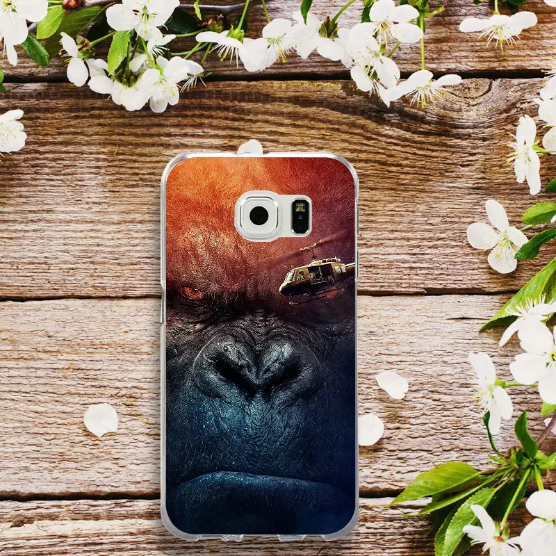 Детский Цветной чехол с рисунком обезьяны гориллы для Samsung Galaxy Note 3 4 5 8 S3 S4 S5 Mini S6 S7