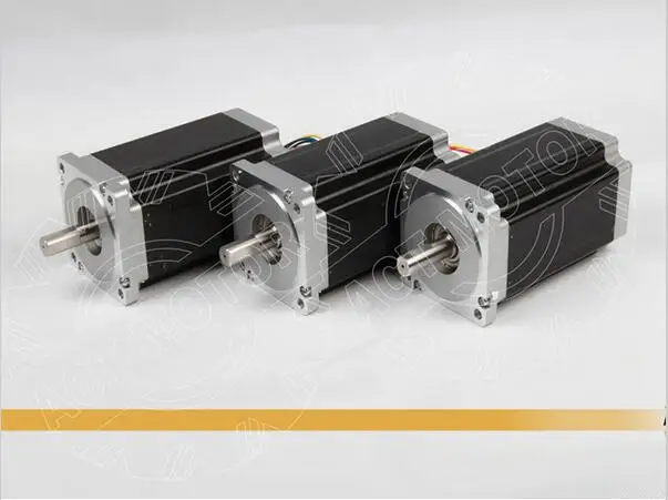 

ACT 3PCS Nema34 Stepper Motor 34HS5460 Single Shaft 1700oz-in 151mm 6A High Current&Low Inductance & Fast Speed