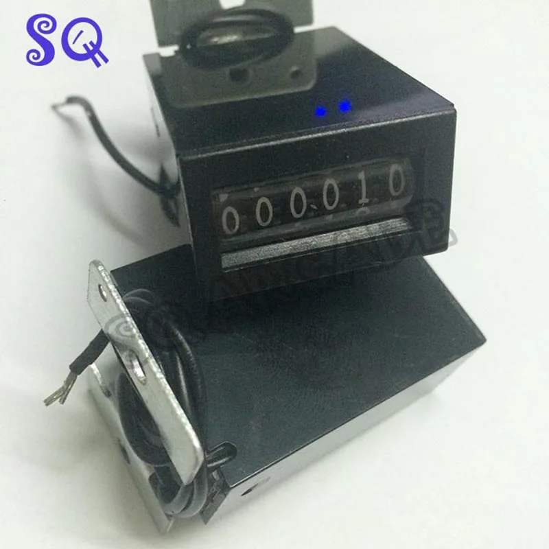 10 pcs/lot 6 digits arcade coin Counter +12V,18cps mechanical counter