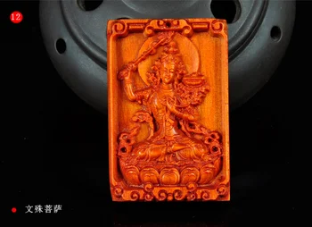 

Koraba Fine Jewelry Buddhism Indonesian Blood Dragon Wood Kwan-Yin GuanYin Avalokitesvara Pendant Free Shipping