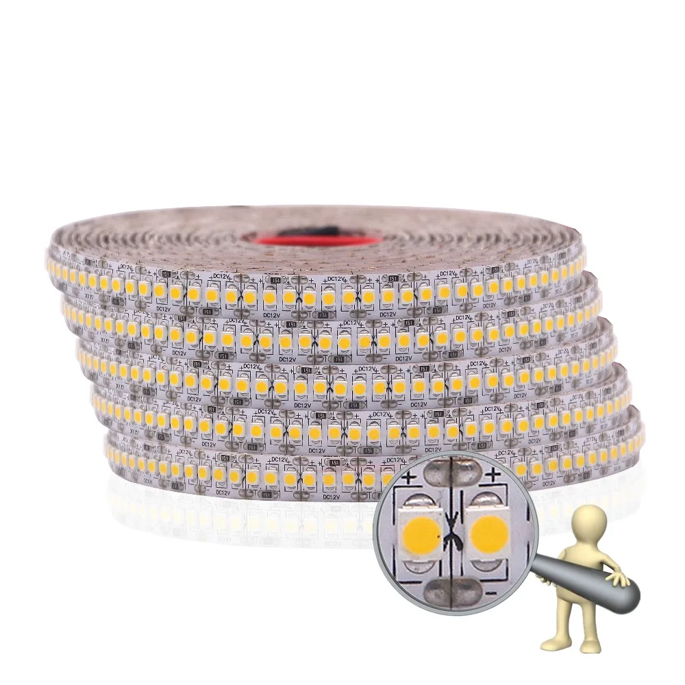 BEILAI SMD 3528 Светодиодная лента 5 м 1200 светодиодный 240 s/M DC 12 В светильник гибкие