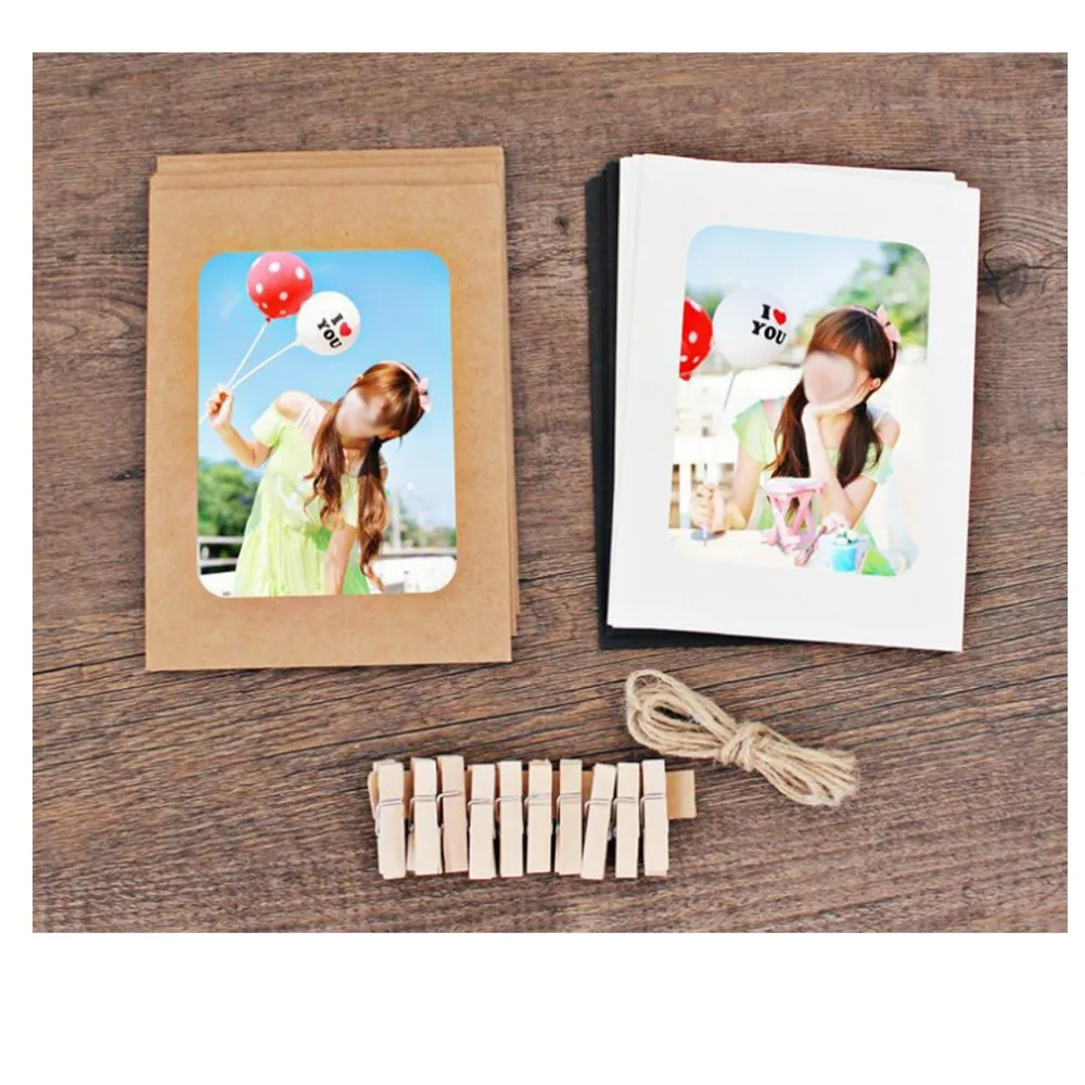 Набор бумажных фоторамок для Fujifilm Instax Mini 8 9 70 90 10 шт. пленка 3 дюйма или 5 дюймов Wide