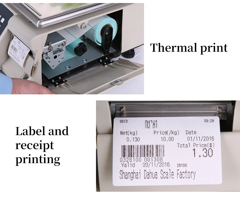 new Barcode scale Label Printing Scales Electronic retail price computing scales TM-A commercial scales