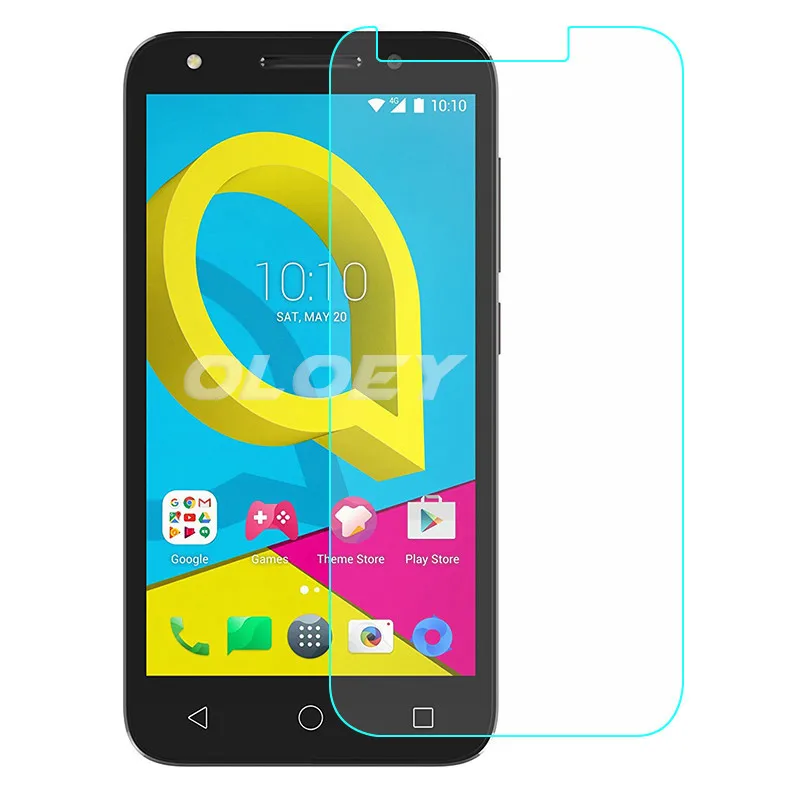 Для Alcatel One Touch U5 закаленное Стекло с уровнем твердости 9 H спереди Экран защитная