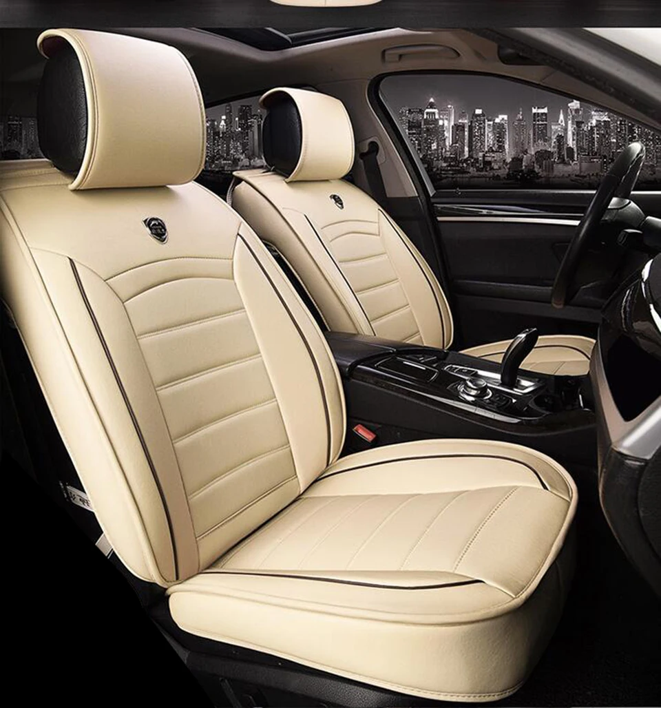 Volledige Set PU Lederen Auto Bekleding Universele Rode Auto ... Volledige Set PU Lederen Auto Bekleding Universele Rode Auto ...