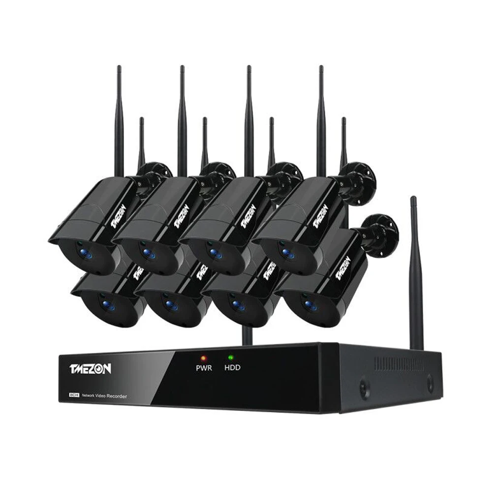 TMEZON 8CH CCTV Wireless NVR 8PCS 960P IR Waterproof Outdoor Motion Detection WIFI IP Camera Security Video Surveillance System TMEZON 8CH CCTV Wireless NVR 8PCS 960P IR Waterproof Outdoor Motion Detection WIFI IP Camera Security Video Surveillance System