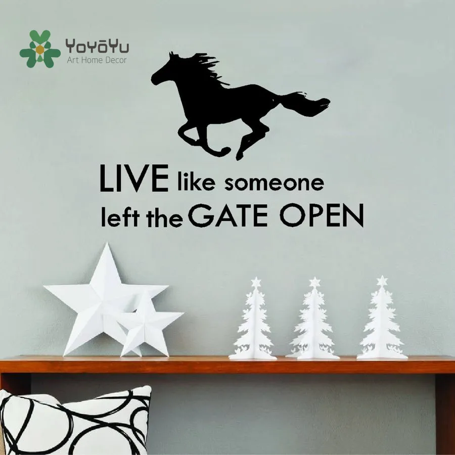 Yoyoyu pared precioso caballo vaquero pegatinas de pared \