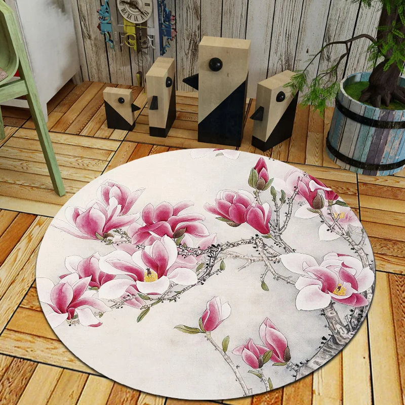 Fashion Flowers Plants Print Round Carpets for Living Room Floor Mat/Rug Bedroom Decor Carpet Kids Room computer chair Mat Rugs Fashion Flowers Plants Print Round Carpets for Living Room Floor Mat/Rug Bedroom Decor Carpet Kids Room computer chair Mat Rugs