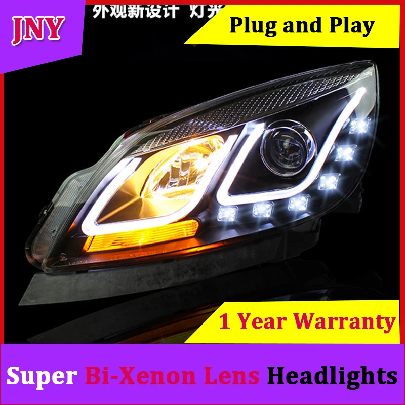 JNY фары автомобиля для GM Buick Excelle GT Opel Astra светодио дный Ангел глаз 2010 2011 2012 2013 2014