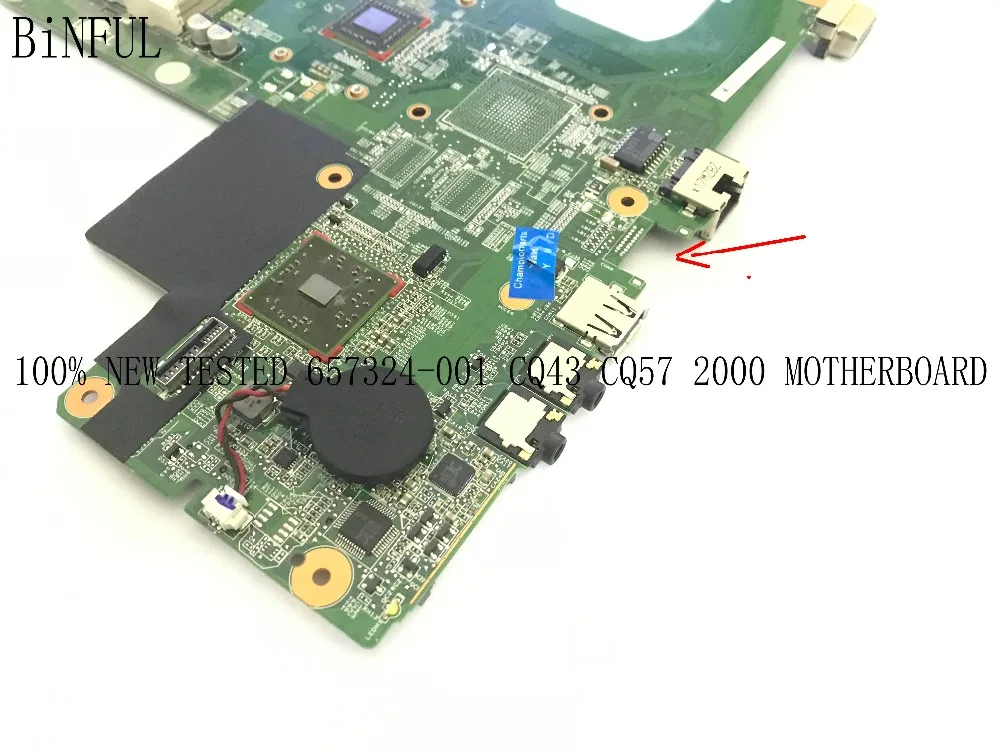  BiNFUL SUPER STOCK 100%   MAINBOARD LAPTOP MOTHERBOARD FOR HP 2000 CQ43 CQ57 NOTEBOOK WITH ONBOARD 