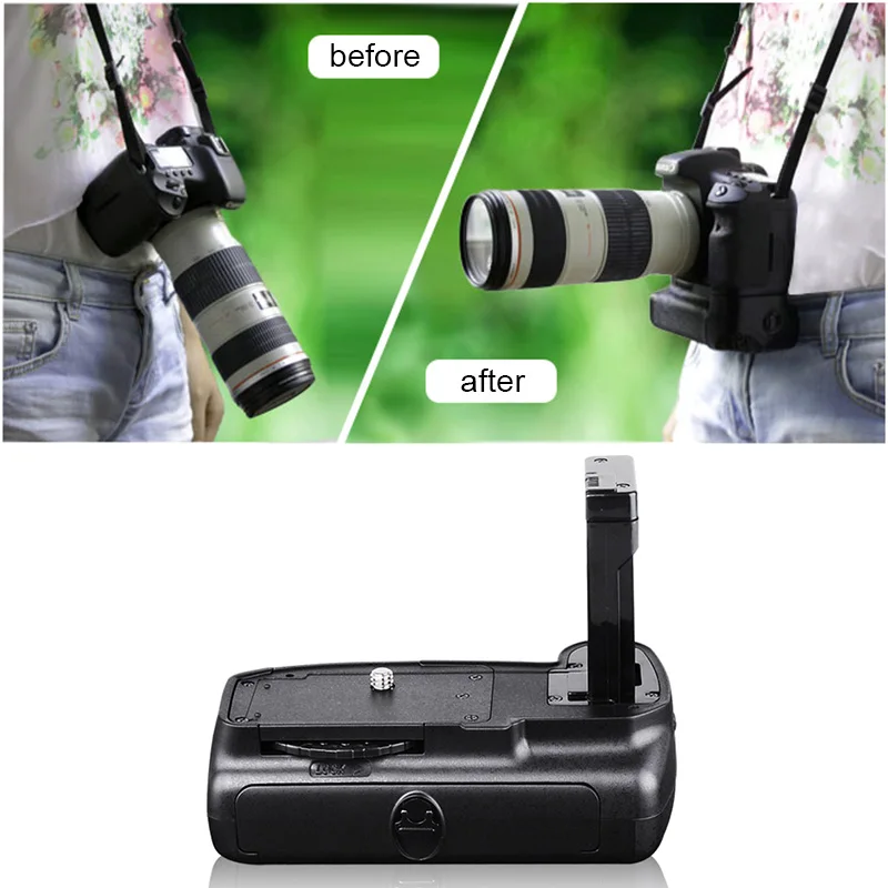 

HOT Vertical Battery Hand Handle Grip Holder For with Shutter Nikon D5100 D5200 D5300 D3100 Camera Drop shipping