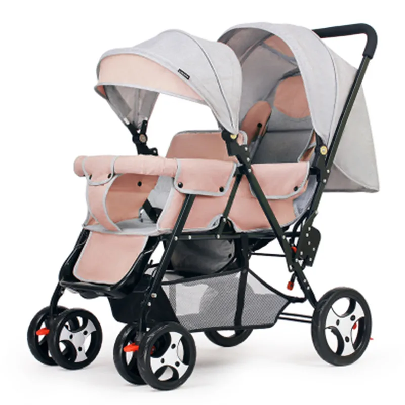 Светильник для коляски для близнецов, дорожный зонт, коляска для близнецов, светильник для детской коляски, складной двойной автомобиль для близнецов, детская коляска