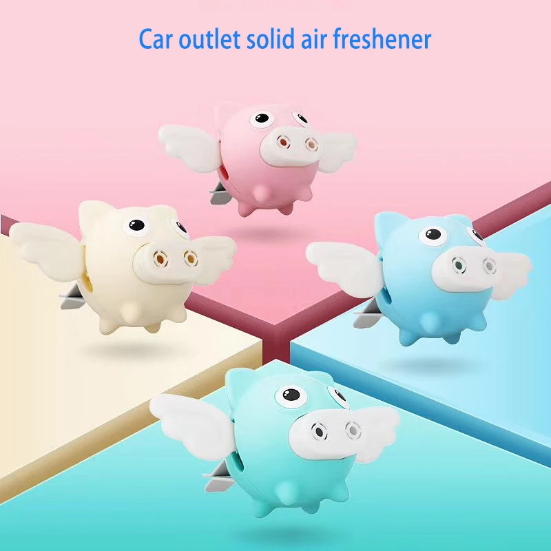 

Car Air Freshener Solid Vent Perfume 2019 New Cute Pig Remove Car Smell Scent Automobile Outlet Air Purifier Refresh Odors 1 Pcs