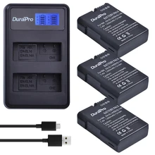3 x DuraPro EN EL14a EN EL14 EN EL14 Battery LCD USB Dual Charger For Nikon