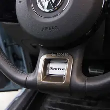 car Steering Spoke Cover car styling car steering wheel decorations decorative sticker decal plate parts for VW Beetle