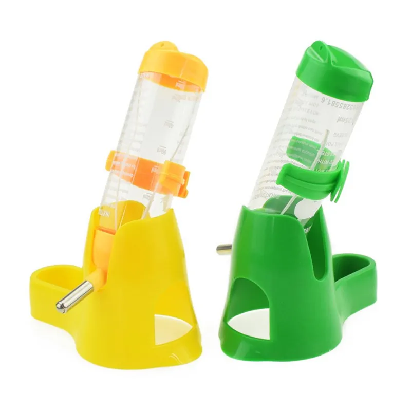 

New Small Pet Special 80ml-125ml Plastic Drinking Fountain Pet Food Container Automatic Feeders