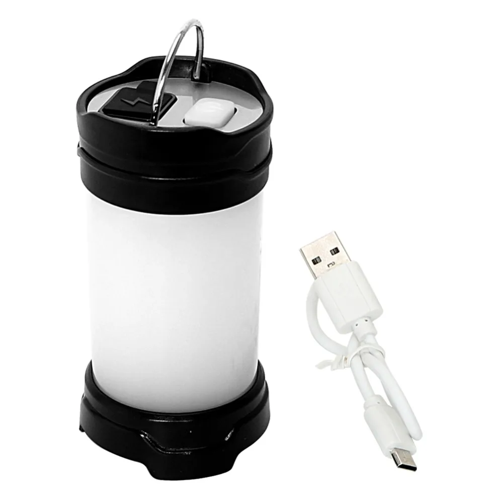 

Practical Waterproof Camping Light USB Charging Multi-function LED Magnetic Tent Lamp Five Modes White Light Red Lantern Strobe