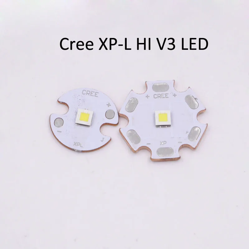 Cree XM-L2 U3 XP-L HI V3 лампа холодный белый 6500 K/нейтральный белый 5000 K/теплый белый 3000K светодиодный излучатель с 16 мм/20 мм медной печатной платой