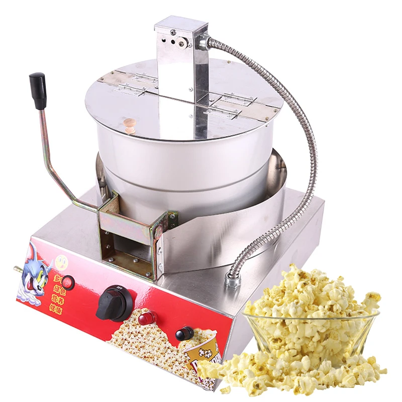 Stainless Steel Popcorn Machine Single Pot Liquefied Gas electric