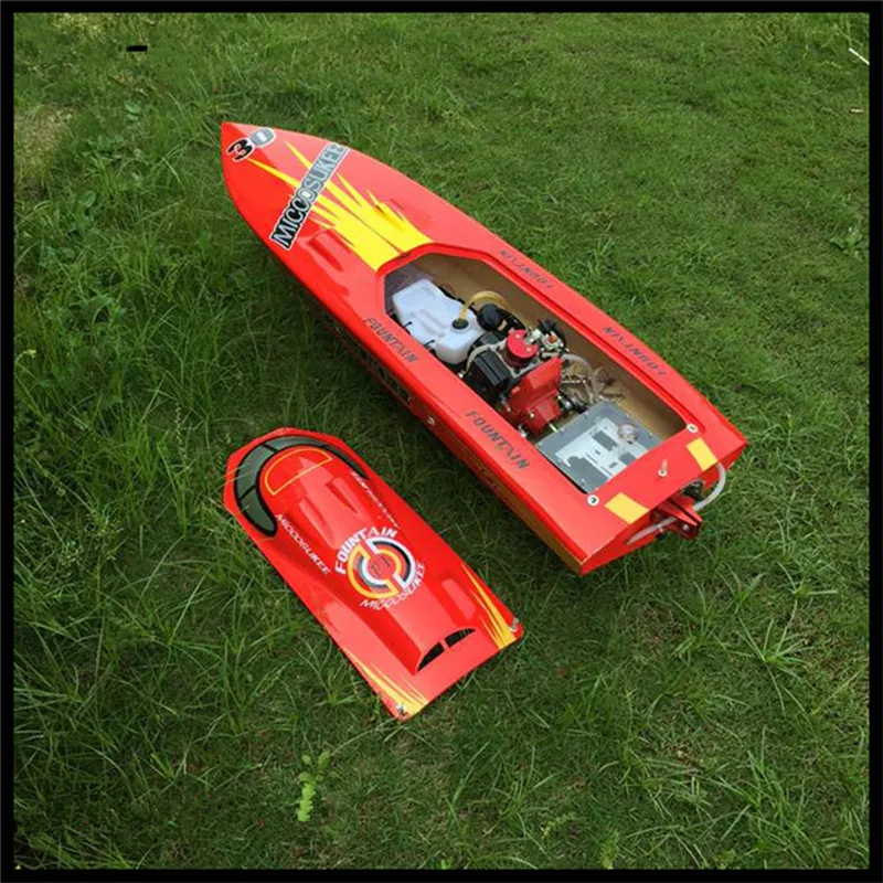 26I PE 2,4 г 1/16 118 см FRP 15 кг сервопривод 30C C мотор водонепроницаемый масло электрическая мощность RC лодка высокая скорость 85 км/ч игрушки для детей - Цвет: Red