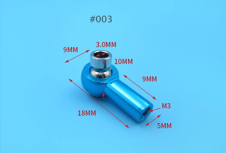 10 шт. M2 M3 M4 универсальный шаровой шарнир рулевая тяга CW/CCW Соединительная тяга шаровые наконечники для DIY RC модель автомобиля