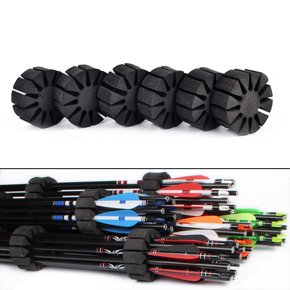 3pcs/6pcs EVA Foam Archery Arrow Holder Round Rack 12 Arrows Separator Quiver Protection Equipment