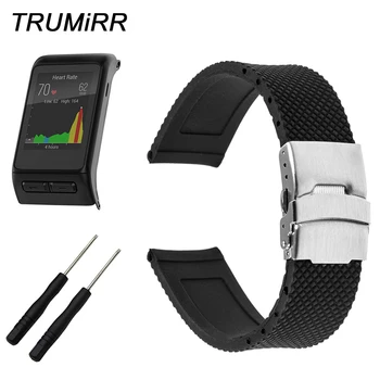 

20 22 24mm Silicone Rubber Watchband +Tool for Garmin Fenix 5S 5 Epix Vivoactive HR Watch Band Safety Clasp Strap Wrist Bracelet