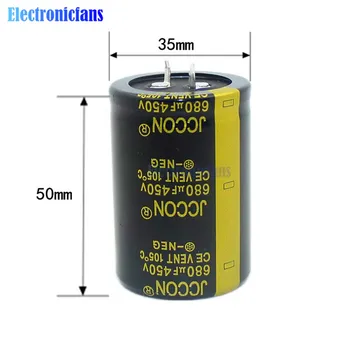 

Aluminum Electrolytic Capacitor 450V 680uF 33X50mm High Frequency Low ESR 450V680uF 33*50mm Through Hole Capacitor Black Gold