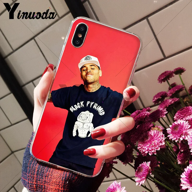 Yinuoda Chris коричневый Breezy Coque Shell чехол для телефона iPhone 8 7 6 6S Plus 5 5S SE XR X XS MAX Coque Shell - Цвет: A12