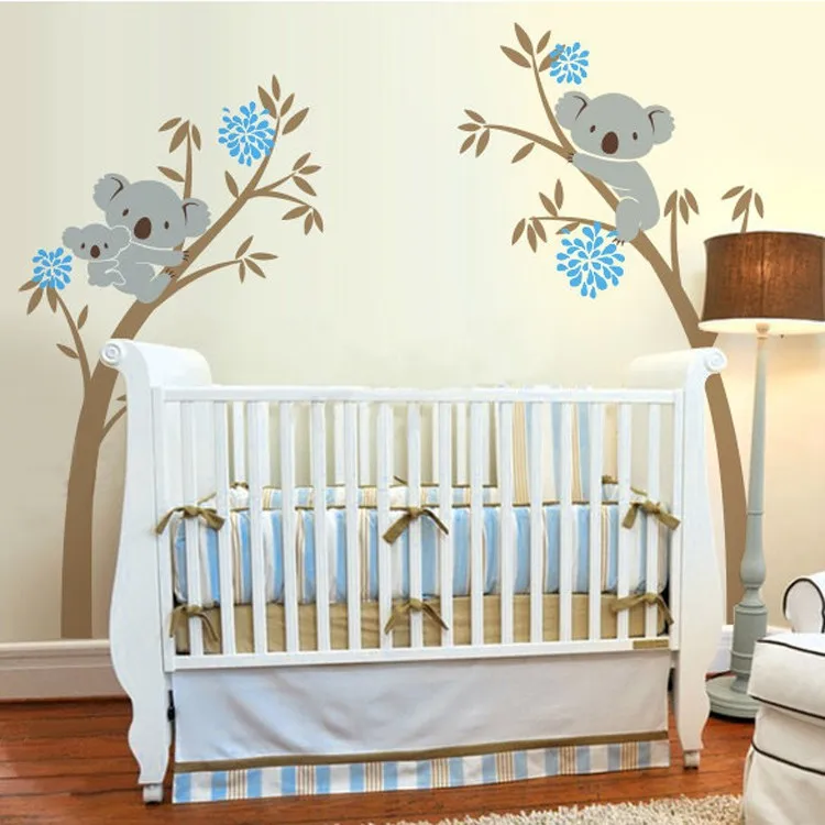 Oversize Koala Bear Vinyl Wall Decal Tree Sticker For Baby Nursery Room Decoration Tree Branch Wall Sticker Branch Wall Stickers Tree Stickerwall Sticker Aliexpress