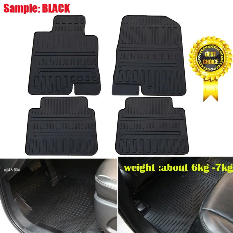 Anti-skid Custom Rubber car Floor Mats Water proof rubber foot pad carpet floor liner for KIA K5 Sportage Sorento
