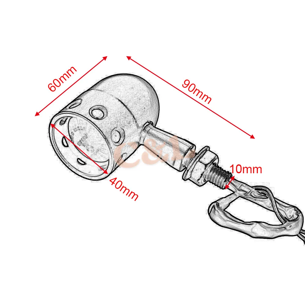 2x хром ретро мотоцикл поворотники пуля мигалка янтарный индикатор светильник для Harley Honda Yamaha Suzuki