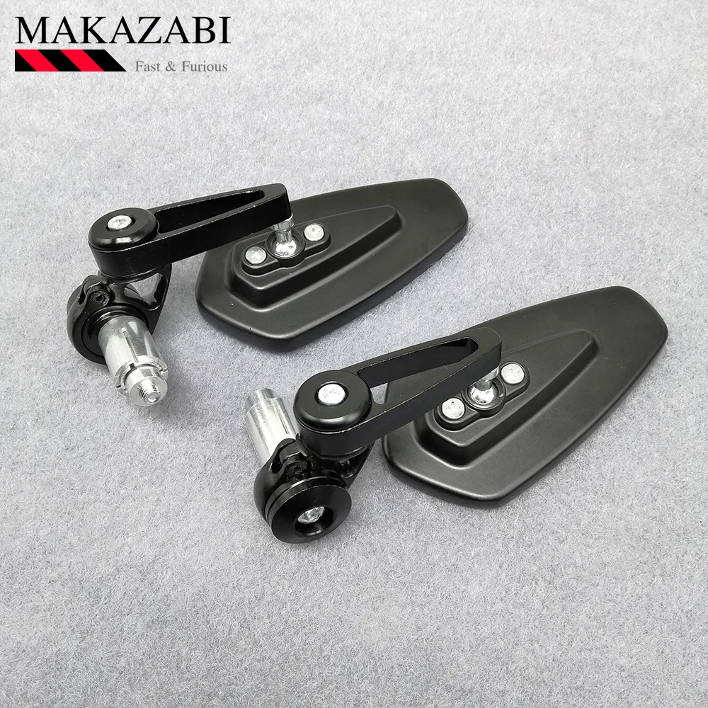 Motocicleta de Alumínio Câmera de Visão 1 Par Espelho da 7 e 8 22mm Motorbike Bicicleta Guiador Bar End Side Espelho Retrovisor Universal Traseira Espelhos 3 Acessórios e espelhos laterais