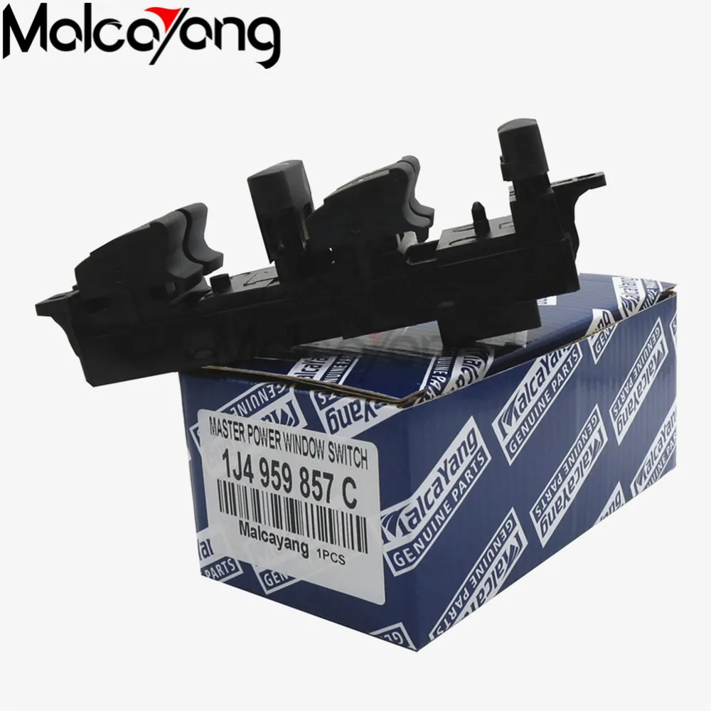 

New Master Window Controller Switch for Passat B5 RED led 1J4 959 857C 1J4 959 857 C 1J4959857C SKODAOCTAVIA (1U2)