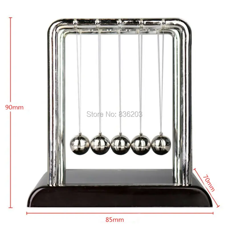 Newtons Cradle Balance Ball Modell Swing Glass Magnetic