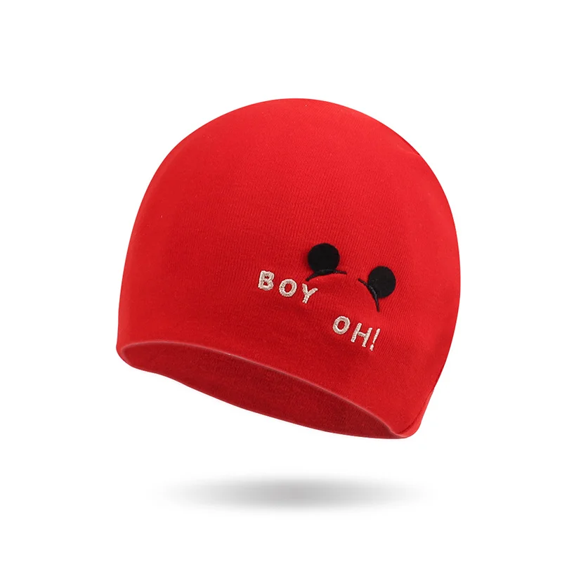 Cute Newborn Baby Tire Hat Cotton Soft Infant Beanie Comfortable Solid Beanie Hat For Boys Girls Spring Autumn Baby Boy Clothing (25)