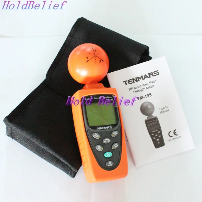 

Tenmars TM-195 Digital 3-AXIS EMF RF Radiation ElectroSmog Power Meter Tester