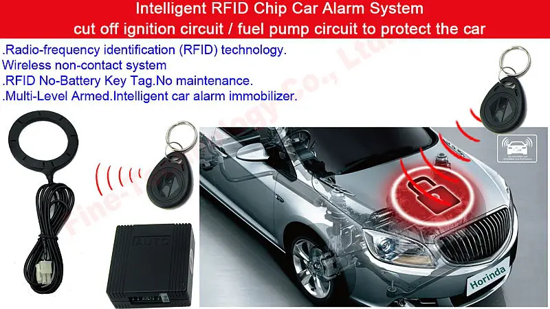 Автомобильная сигнализация без раздражающих ложных сигналов 125 кГц RFID
