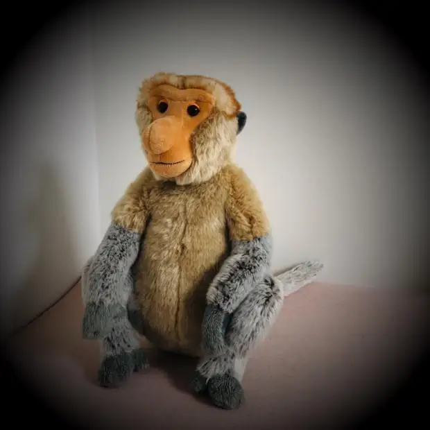 

Original Borneo Long Nose Monkey Simulation Animal Stuff Animal Plush Toy Doll Children Birthday Gift Collection