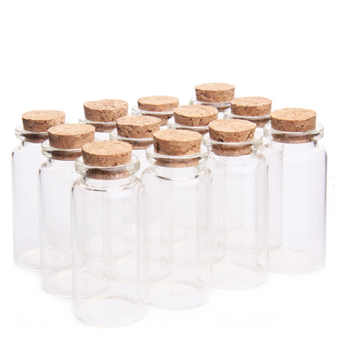 

20pcs 30*60mm 25ml Glass Bottles Wishing Bottle Empty Sample Storage Jars With Cork Stoppers Wedding Decoration Bottle Glass