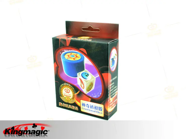 Телепатия Уход за кожей лица kingmagic Игральная кость магия реквизит See Through Игральная кость в коробке Лидер продаж забавные Игрушечные