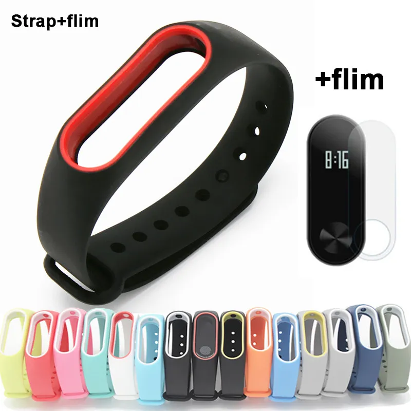

Xiaomi Mi Band 2 Strap With Silicone Replacement Smart Wristband Colorful M2 MiBand 2 Miband2 Strap For Xiomi Mi Band 2 Bracelet