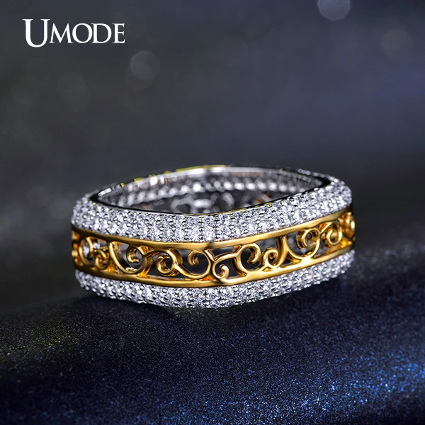 aliexpresscom buy umode brand unique design square filigree wedding band rings for women two tone gold color hot sale fashion jewelry aur0197 from - Filigree Wedding Rings aliexpresscom buy umode brand unique design square filigree wedding band rings for women two tone gold color hot sale fashion jewelry aur0197 from - Filigree Wedding Rings