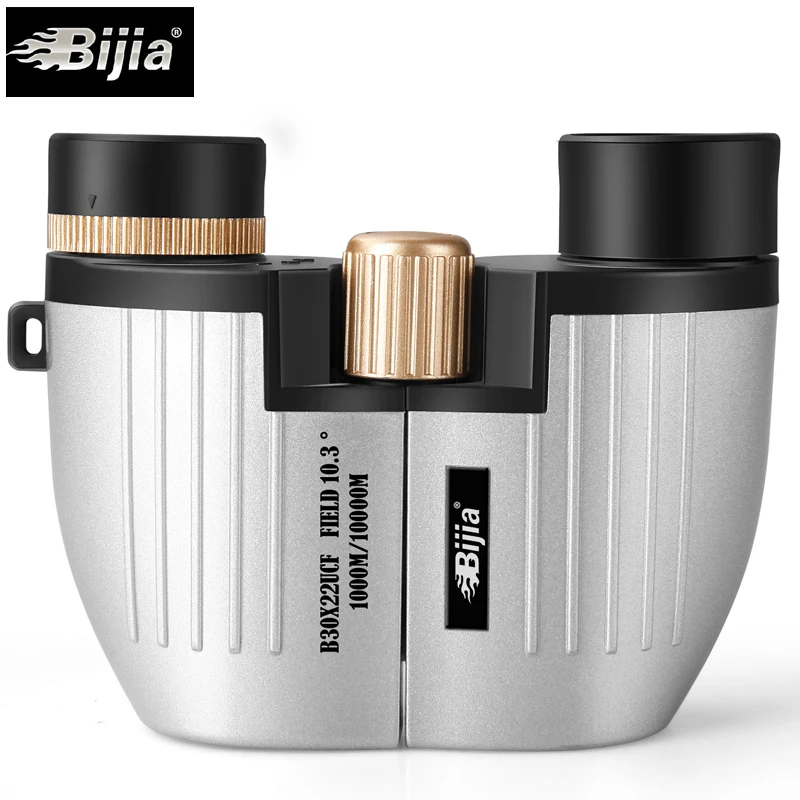 BIJIA 30x22 ميني جيب مناظير تلسكوب أوبرا نظارات ل كرة قدم رياضية ووتش المعيشة للماء