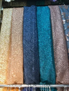 

African embroidered mesh lace fabric JIANXI.C-7814 French net lace fabric 5yds/pc