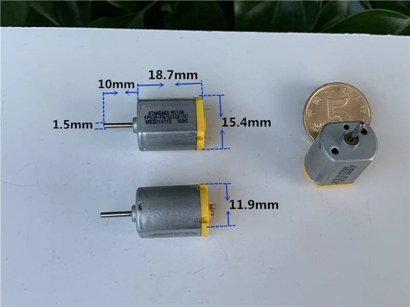 Стандартный двигатель Φ/10160 Micro Mini 030 постоянного тока 3 в 6 17000 об/мин