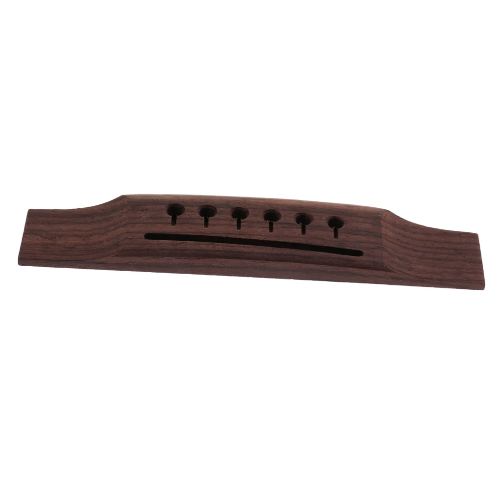 Rosewood Practical Guitar Bridge Brown for Left-Handed 6 String Acoustic Guitar Accessories